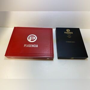2 empty plasencia cigar cases